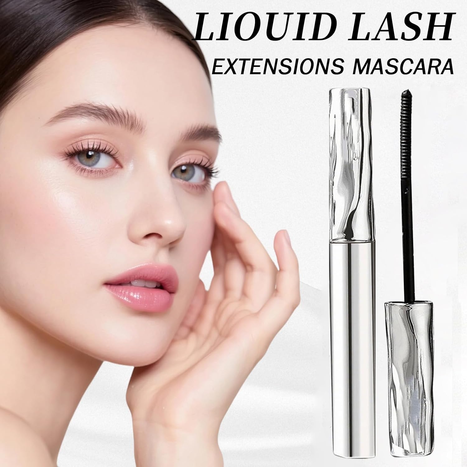 Facelove Iron Eye Mascara ab 50 Jahre, 2026 Waschbare Metal Wand Mascara, Schwarz Wasserfeste Wimperntusche 3D Super Curling, Long-Lasting Volumizing