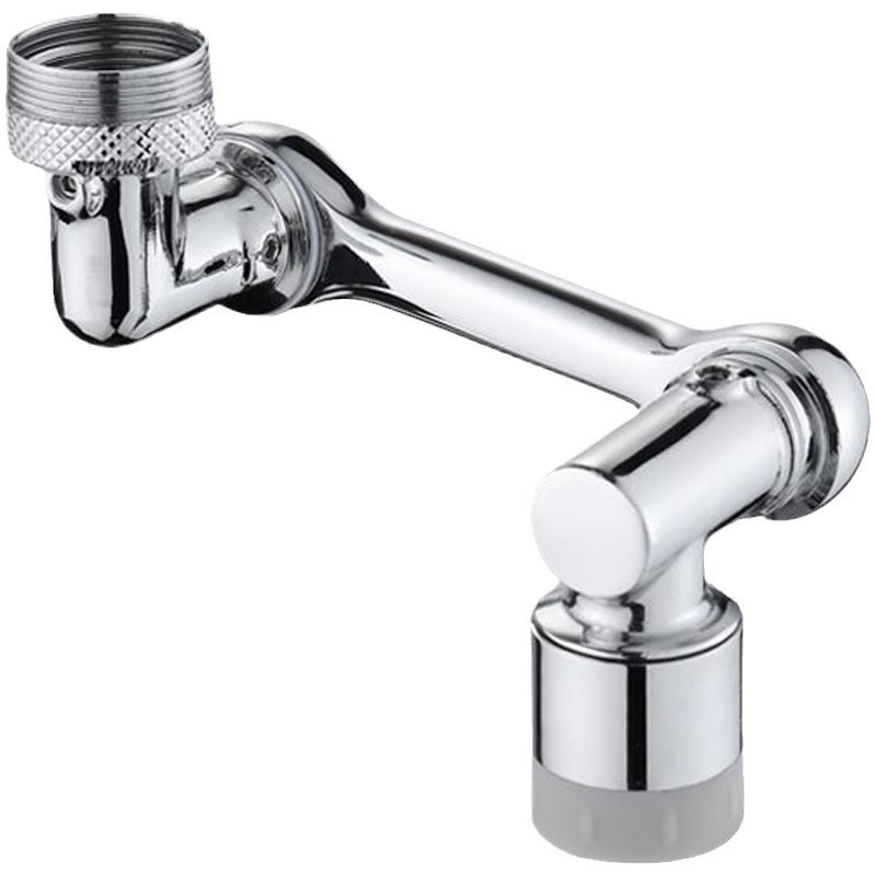 Wash basin universal faucet brass mechanical arm rotatable bathroom wash extension spout anti-splash gargle