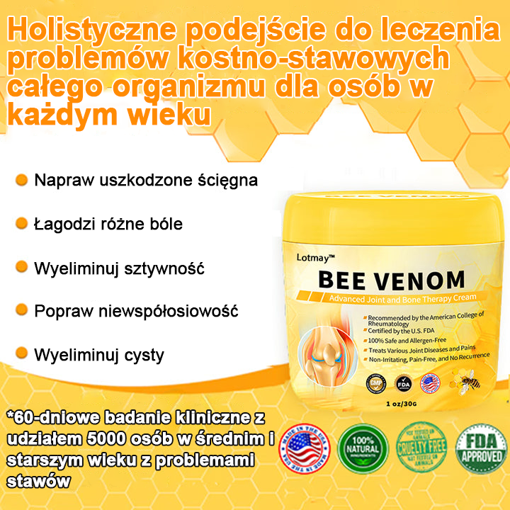 [🏆 Za pobraniem 🏆]💎Lotmay™ krem z jadem pszczelim do zaawansowanej terapii stawów i kości (ekstrakt z pszczoły nowozelandzkiej, specjalistyczny na schorzenia ortopedyczne i bóle stawów)💎