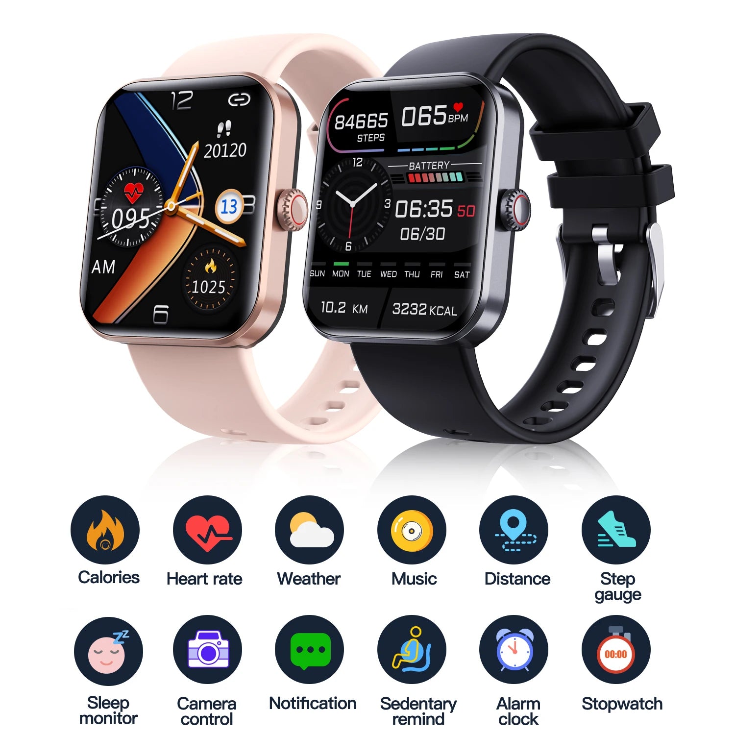 2023 F57L Smart Watch Men 24 Hour Heart Rate Sleep 50+ Sport Temperature Monitoring Sport 1.91 Inch Touch Screen Smartwatch