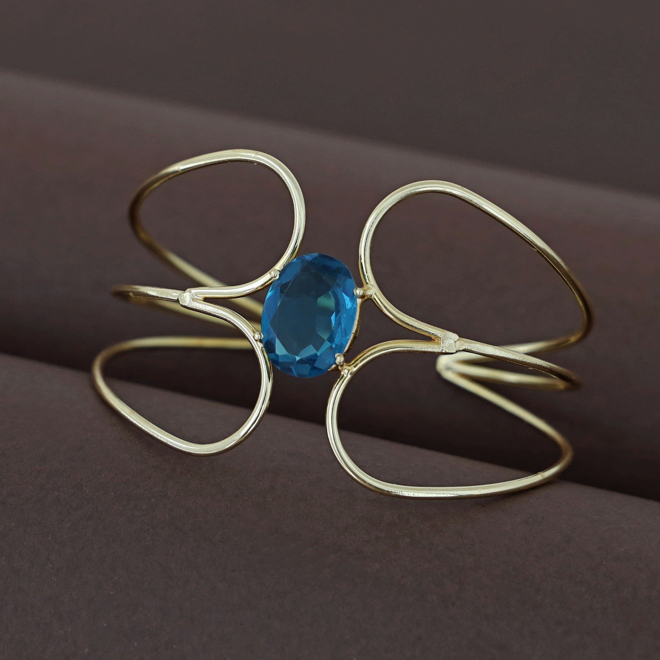 Lisa Golden Tri Layer Glossy Bangle