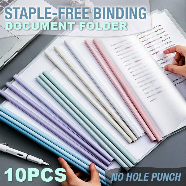 Staple-free Binding Document Folder