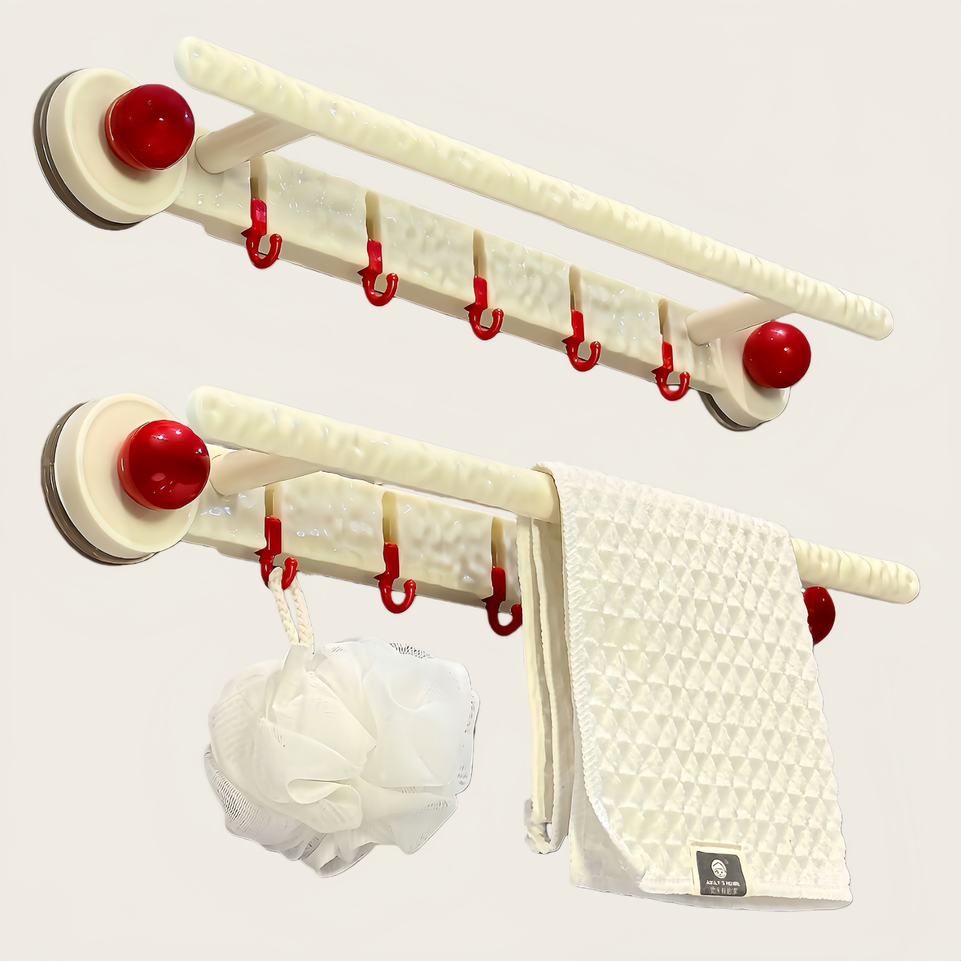 Suction Cup Towel Rack