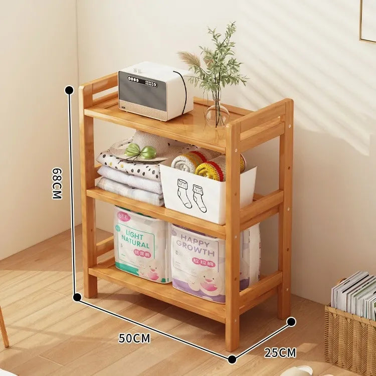 Kitchen shelf, floor standing multi-layer product collection, household pot seasoning shelf, fruit and vegetable bowl and dishs