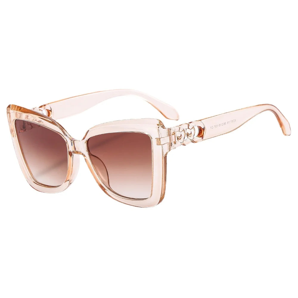 New Vintage Cat Eye Sunglasses Women Square Small Frame Sun Glasses Female Brand Designer Glasses UV400 Fashion Oculos De Sol