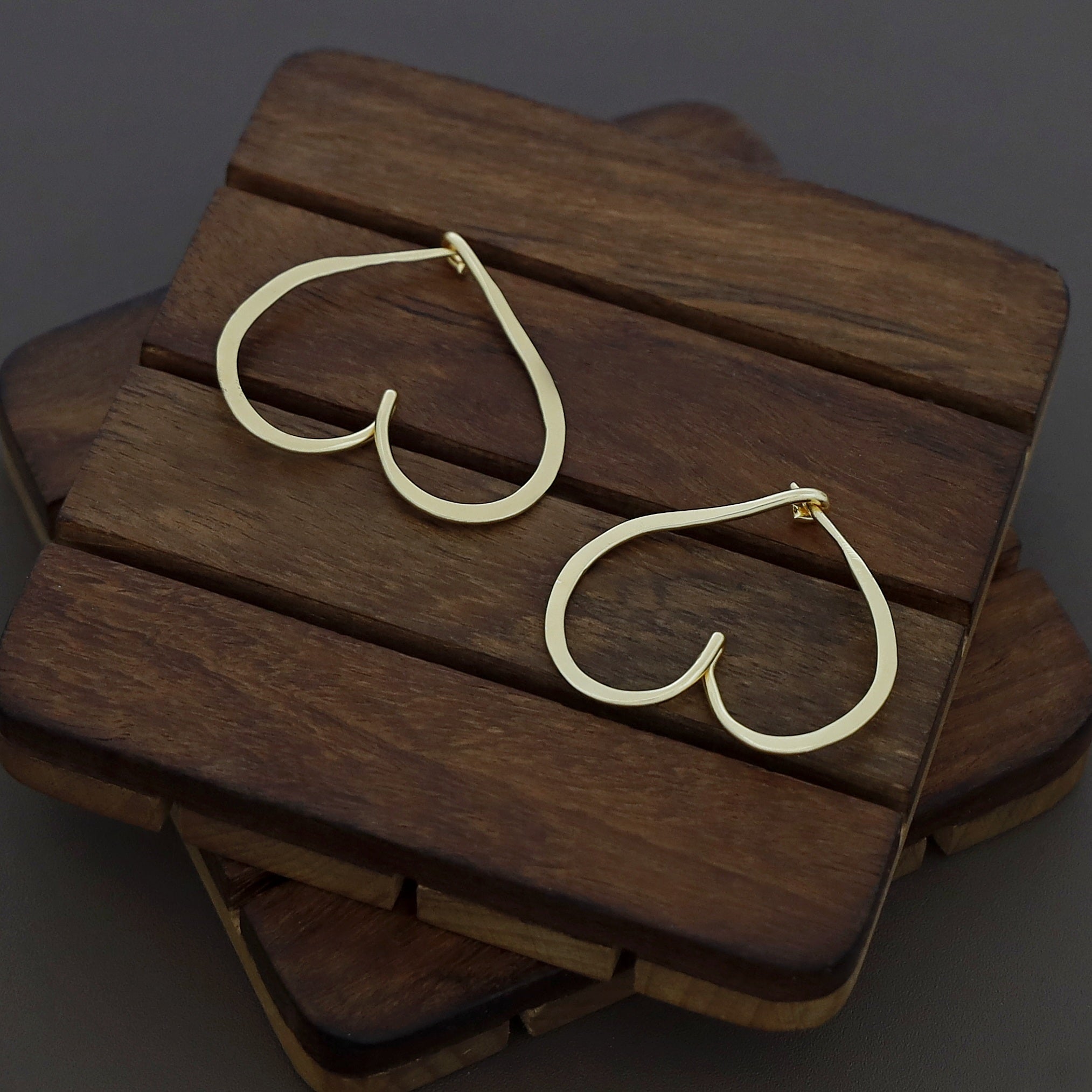 Katarine Golden Heart Hoop