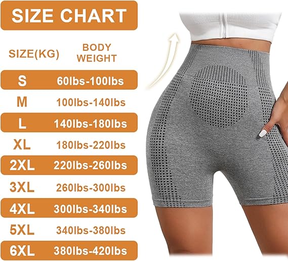 Baicloud Micro-Vibration Massage Module Ice Silk lon Fiber Repair Shaping Shorts, Mid-Waist Body Shaper Shorts