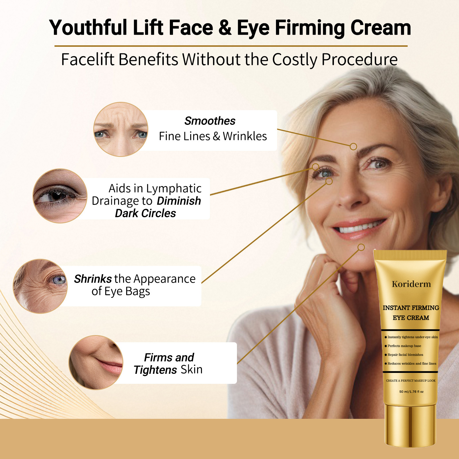 2026 New Upgrade Perfection Eye Tightener,Perfection Instant Eye Tightener,Perfection Primer Tightener,Instantly tightens the skin around the eyes and improves facial blemishes