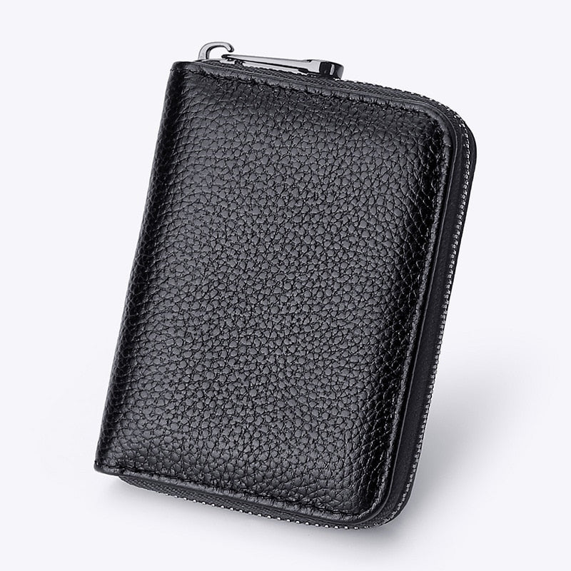 Cards Holders PU Business Bank Credit Bus ID Card Holder Cover Coin Pouch Anti Demagnetization Wallets Bag Organizer