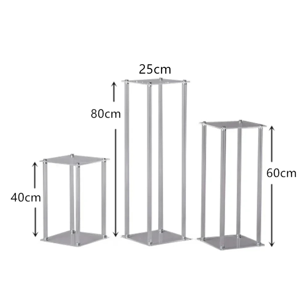 Acrylic Clear Vases for Wedding Centerpieces,, Engagement Home Party Table Decor Centerpiece , Rectangular Acrylic Flower Stand