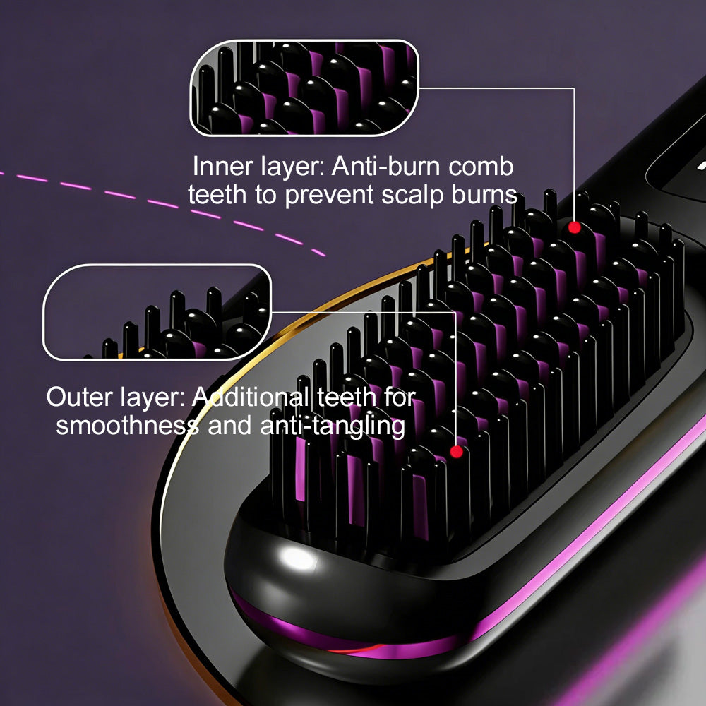 🔥 The First Smart Styling Brush for Short Hair – Precise, Safe & Effortless