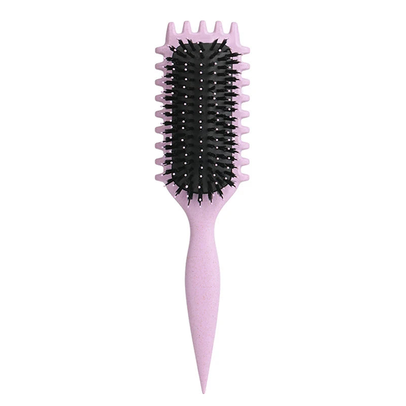 Curly Hair Brush Curl Define Styling Brus Boar Bristle Beard Comb Styling Detangling Brush For Women And Men