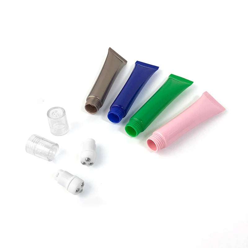 1Pcs 20 ML Essential Oil Bottles Roll on Stainless Steel Roller Ball Massage Eye Cream Perfume Refillable Empty Bottle Container