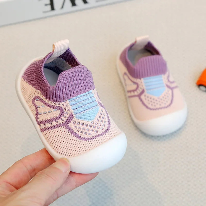 Baby Walking Shoes Soft Bottom Non-slip Baby Shoes Spring and Autumn A Stirrup 1-3 Years Old Children's Shoes and Socks