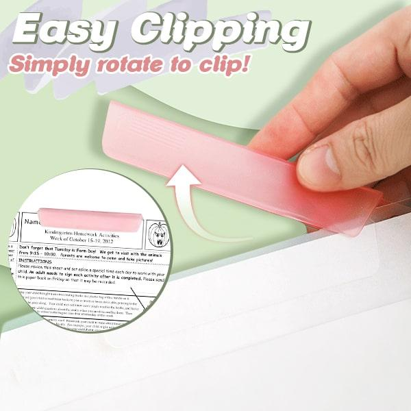 Double-Bar Rotating Clip File Folder