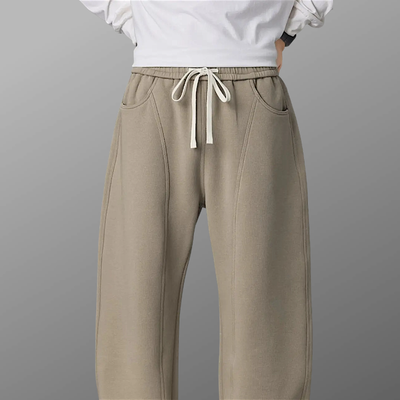 Barrel leg sweat pant
