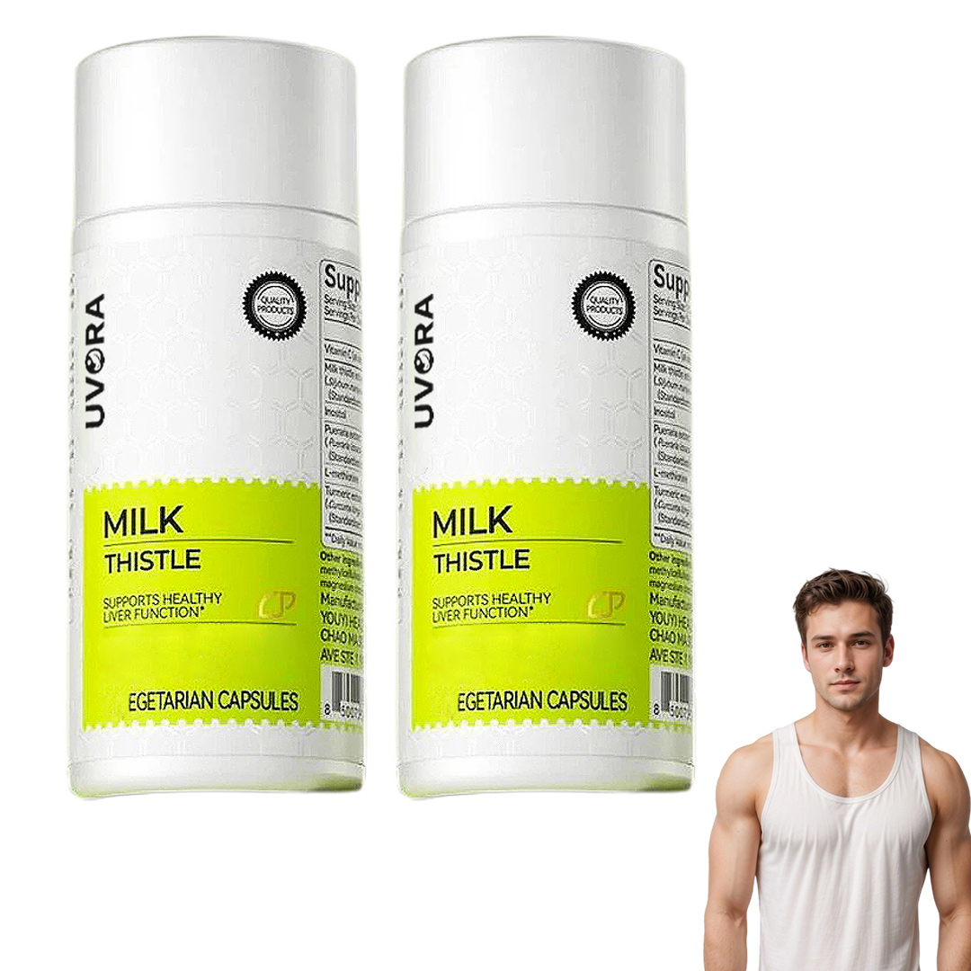 Uvora - Milk Thistle Detox 2.0, 2026 Upgraded Milk Thistle Tablets with 90 Tablets, Contains Multiple Natural Ingredients, Provides Support to the Body, Suitable for Men and Women