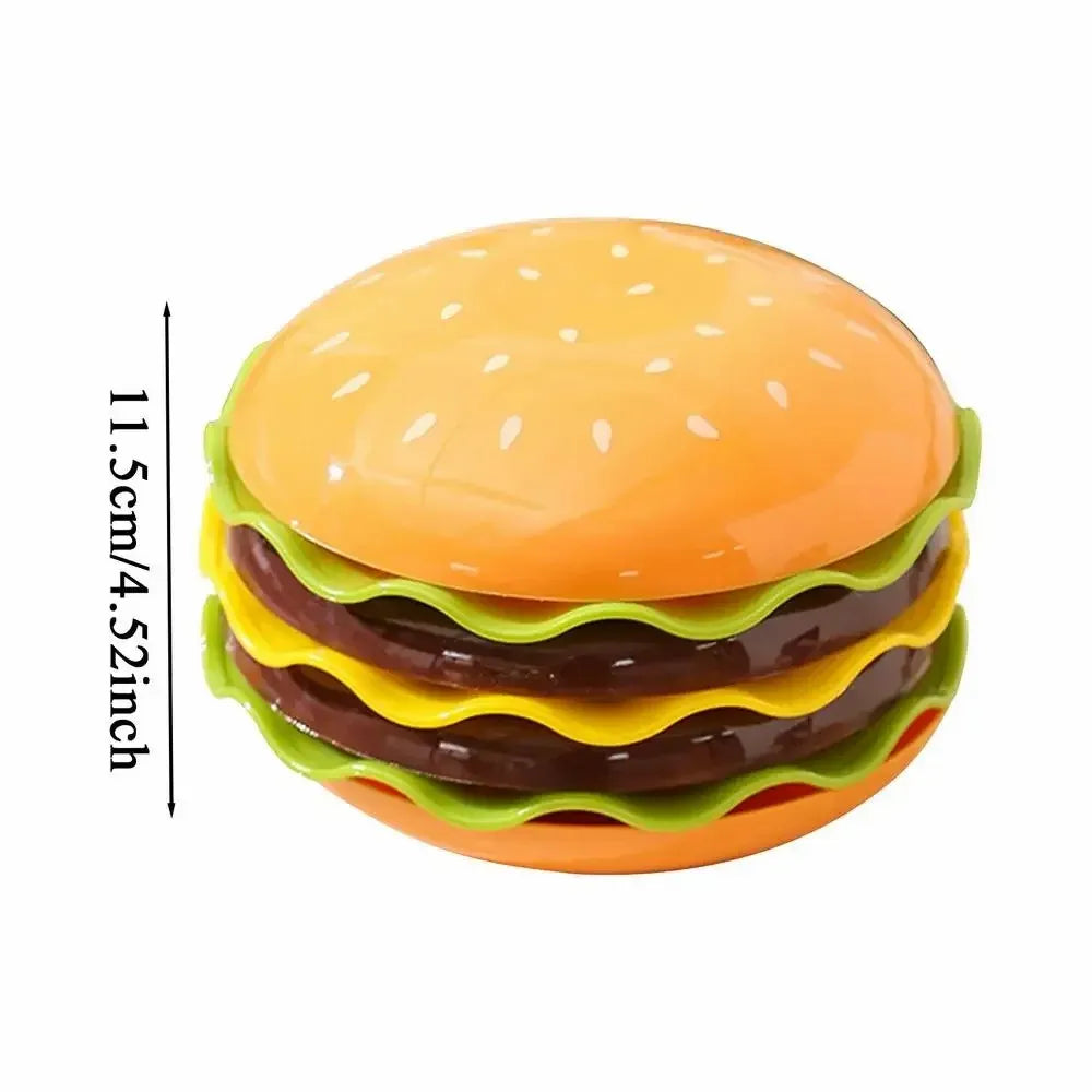 Stackable Hamburger Plate Set Mini Dinner Plate Funny Sauce Containers Seasoning Bowls Sauce Bowls Table Decor