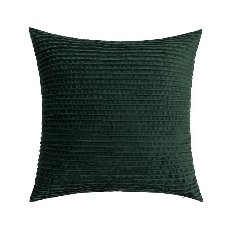 Nordic Green Light Luxury Pillow Cover Decorative Modern Minimalism Pillow Cases Home Living Room Sofa  Bedhead Cushion Covers