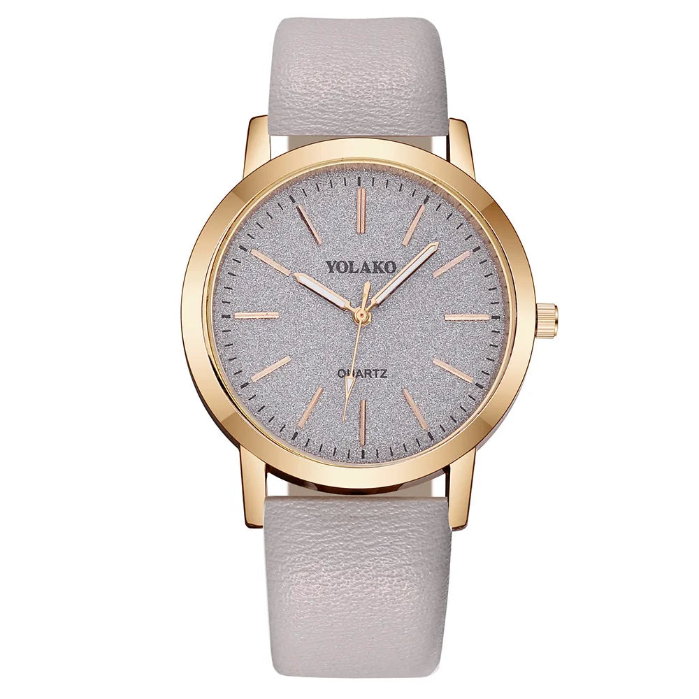 Women's Watches Brand Luxury Fashion Ladies Watch Leather Watch Women Female Quartz Wristwatches Montre Femme