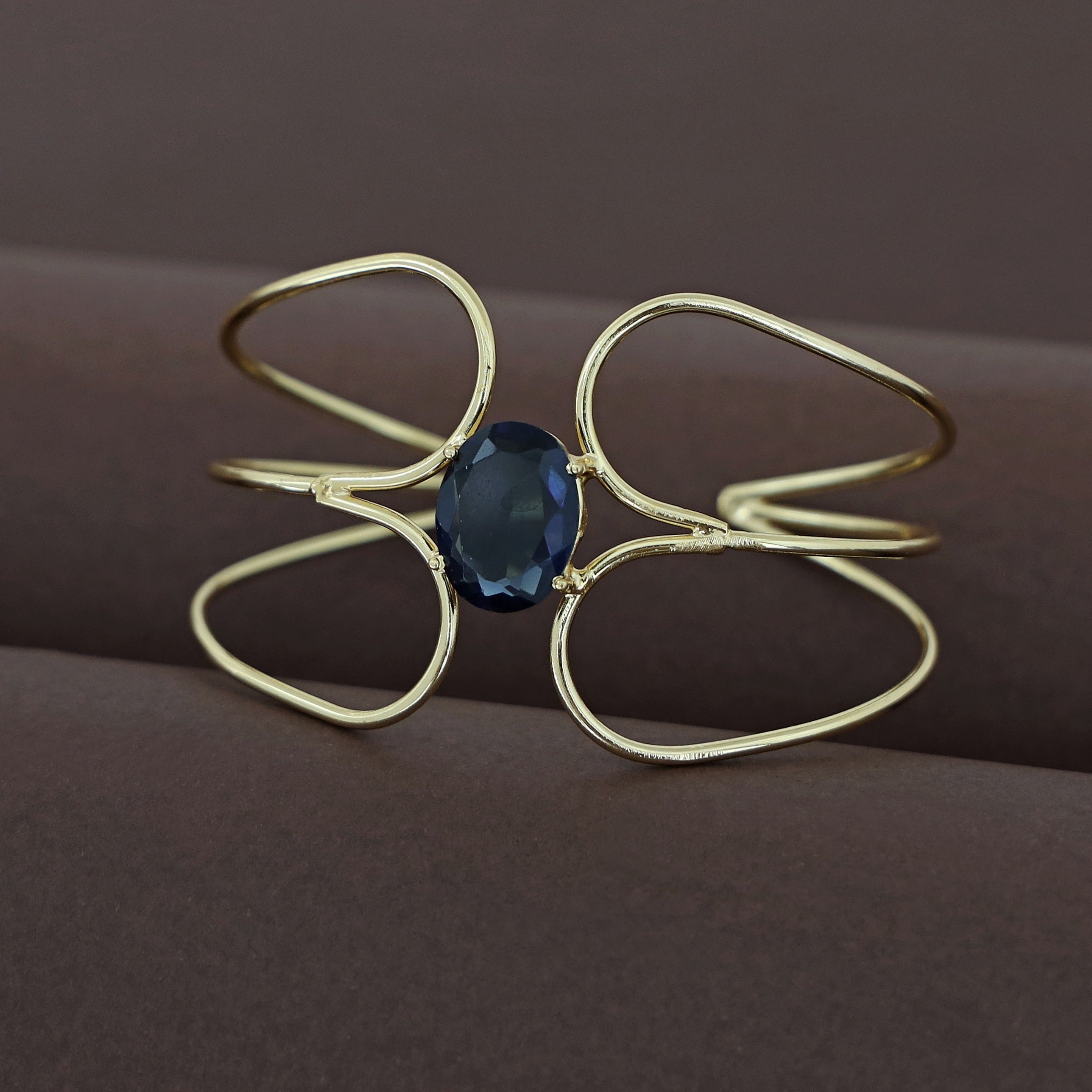 Lisa Golden Tri Layer Glossy Bangle