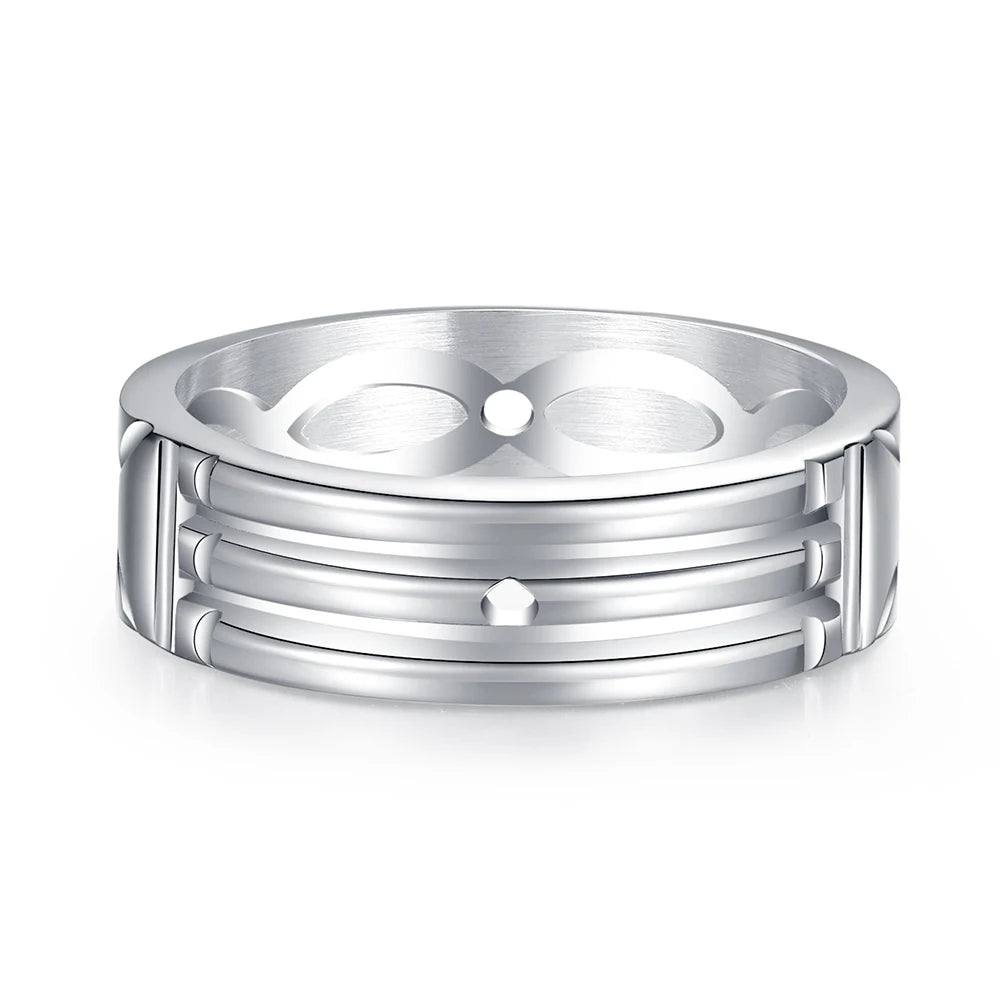 Stainless Steel Trendy Unisex Rings Atlantis Rings for Women/men Engagement/Wedding Ring Jewelry