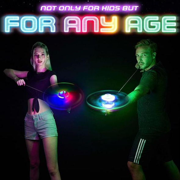 Fun Flashing Flying Disc Spin