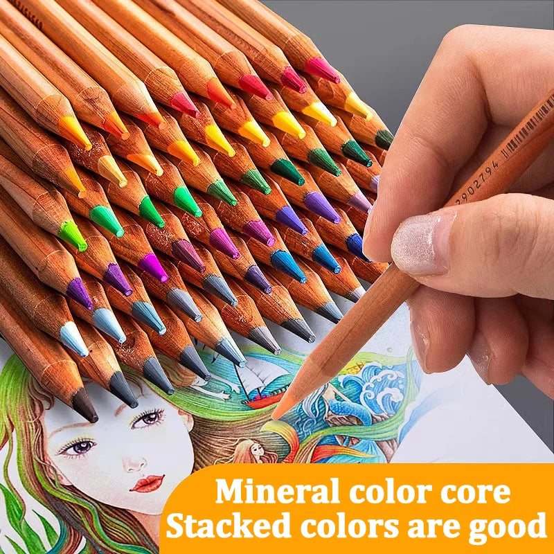 36/48/72/100 Colors/box Watercolor Pencils Set Water Soluble Sketching Colored Pencils Color Lead Set for Art School Supplies