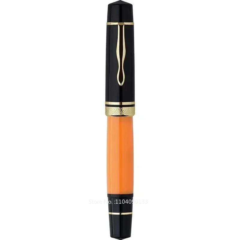 MAJOHN P139 Large Piston Fountain Pen No.6/8 EF/F/M Nib Retro Hard Rubber Ink Pen Luxury Office Stationery Business Writing Gift