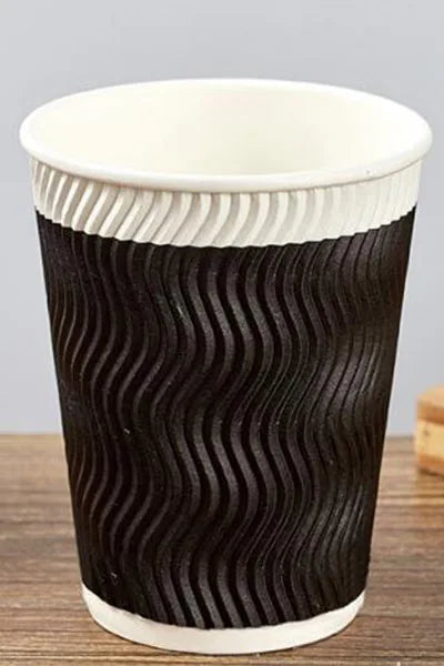 12/16 oz Kraft Paper Disposable Hot Coffee Cup Milk Cup Coke Cup Suitable for Hot/Cold Beverage Party Home Office Paper Cup