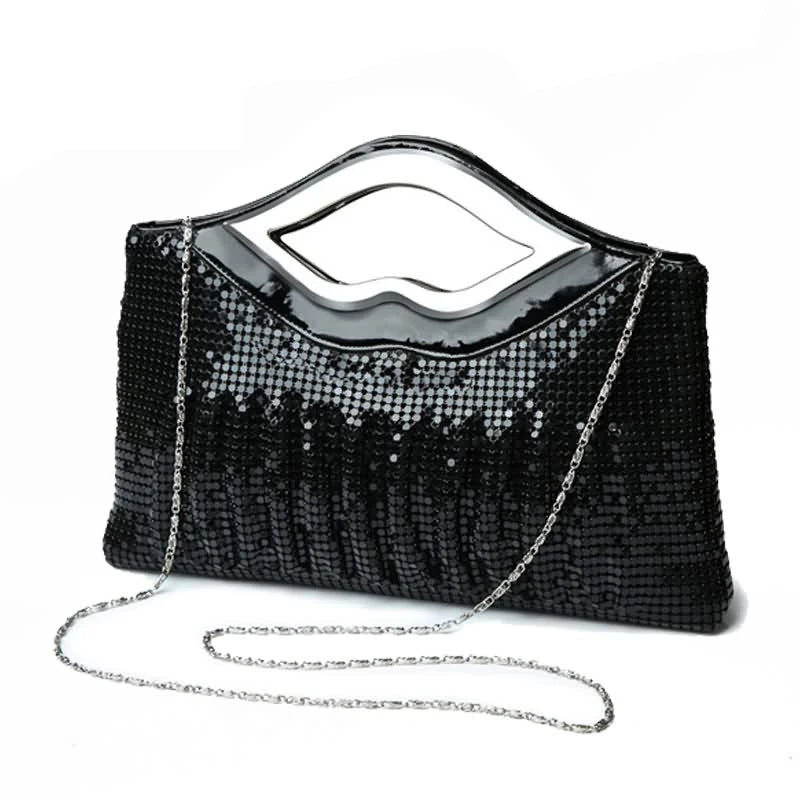 Sequins Evening Clutch Bag Women Luxury Full Rhinestones Handbag Party Bag Chain Crossbody Bags Female Purse and Handbags