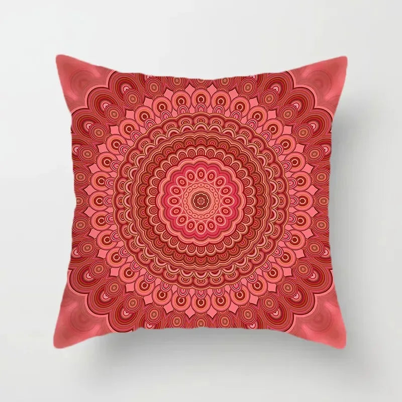 Pillowcase Decorative Sofa Bedroom Office Living Room Cushion Cover Abstract Geometric Bohemian Mandala Style Pillowcase