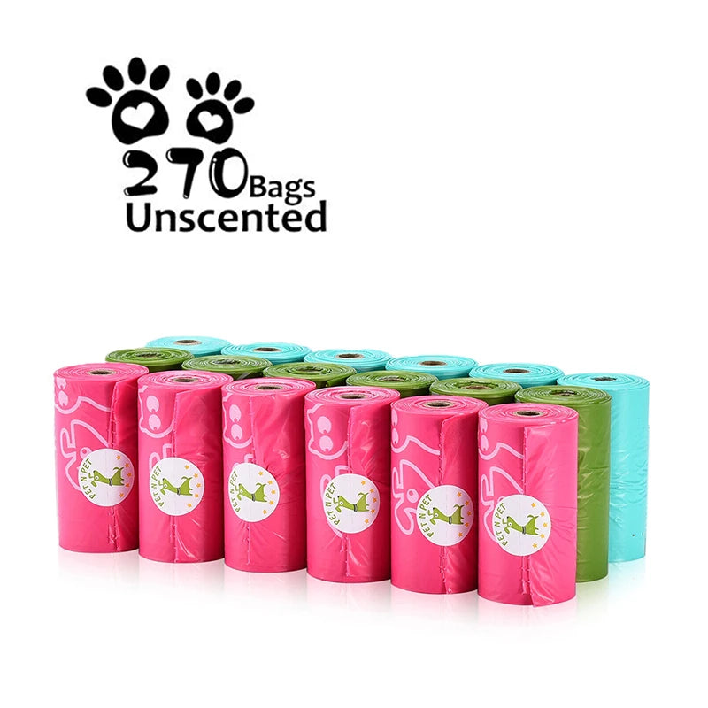 Pet N Pet Biodegradable Dog Poop Bags Earth-Friendly Firm 720/270 Counts 3 Colors Lavender Scented Garbage Bag for Dog Product