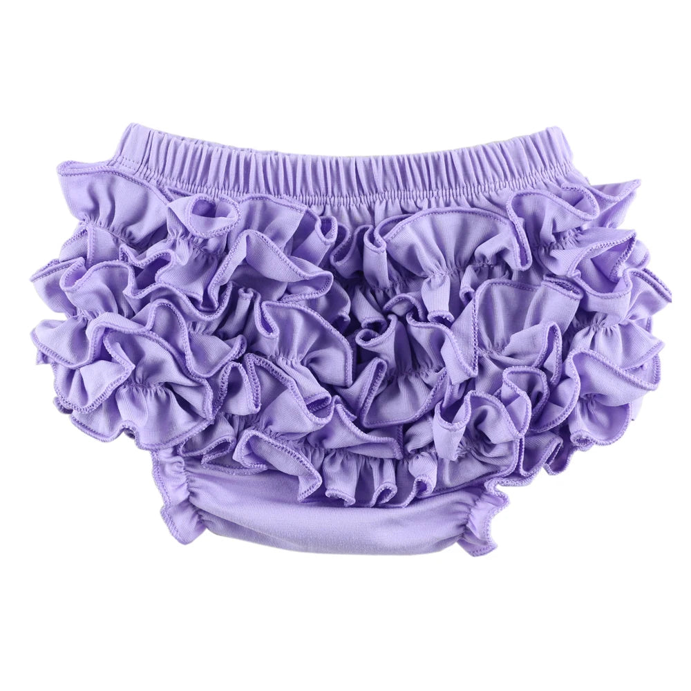 Baby Cotton Ruffle Bloomers shorts Cute Baby Diaper Cover Newborn Candy Shorts Toddler fashion Summer Soft Pants Ruffle Bloomers