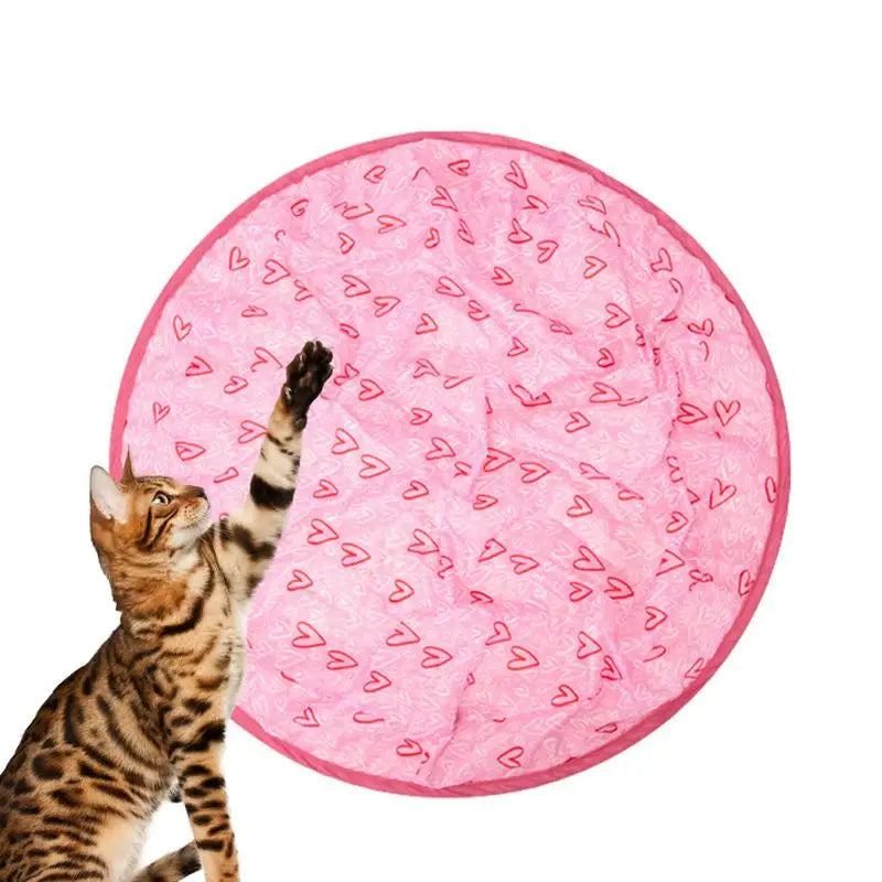 Simulated Interactive Hunting Cat Toy 2 In 1 Smart Interactive Cat Toy With Build-In Spinning LED Light 360 Degree Self Rotating