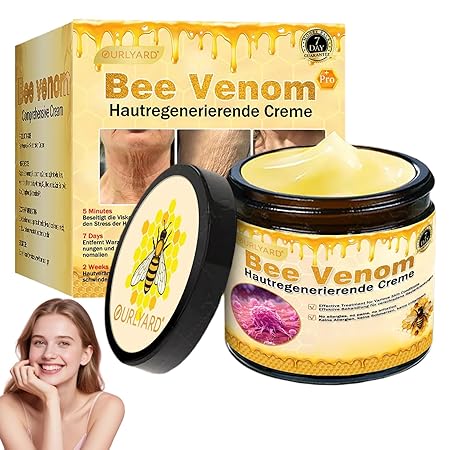 Bienengift Pro Umfassende Creme, Professionelle bienengift Therapie Creme, Ourlyard Bee Venom Hautregenerierende Creme, bienengift cremes, Bienengiftsalbe, für alle Hauttypen