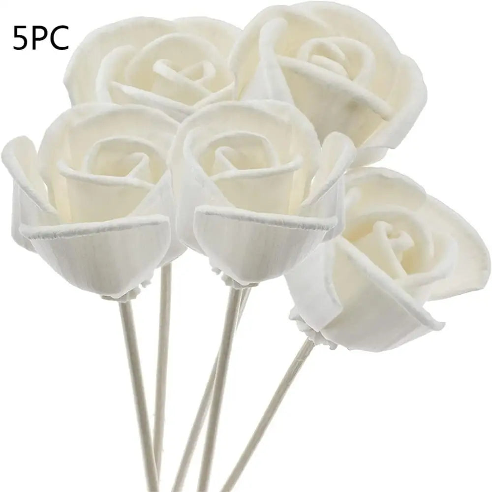 Rose flower Rattan Sticks Fireless Fragrances Reed Diffuser Stick Ornaments Home Decor