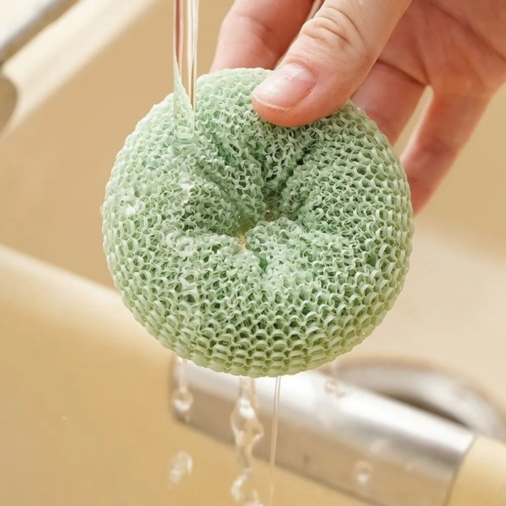 2Pcs Plastic Kitchen Dish Brush Multi-functional Non-stick Oil Bowl Cleaning Brush Time-saving Convenience Dishwasher Brush