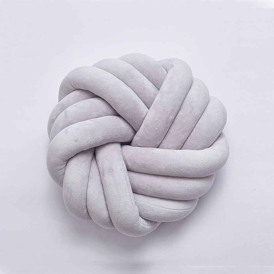 Household Supplies Living Room Sofa Pillow Hand-Woven Pillow Round Twist Pillow Suitable for Living Room