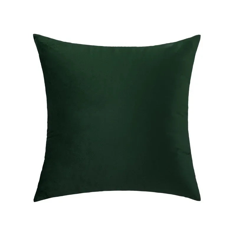 Nordic Green Light Luxury Pillow Cover Decorative Modern Minimalism Pillow Cases Home Living Room Sofa  Bedhead Cushion Covers