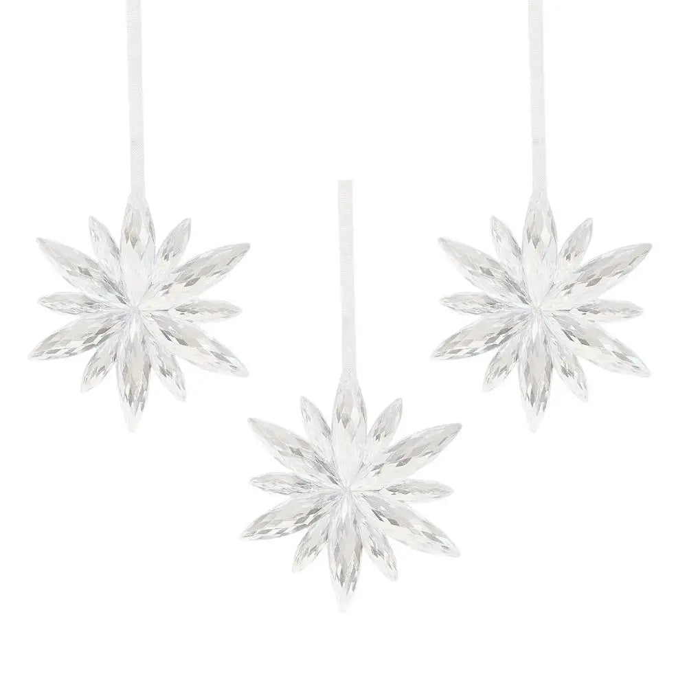 Exquisite Transparent Transparent Snowflakes Pendants DIY