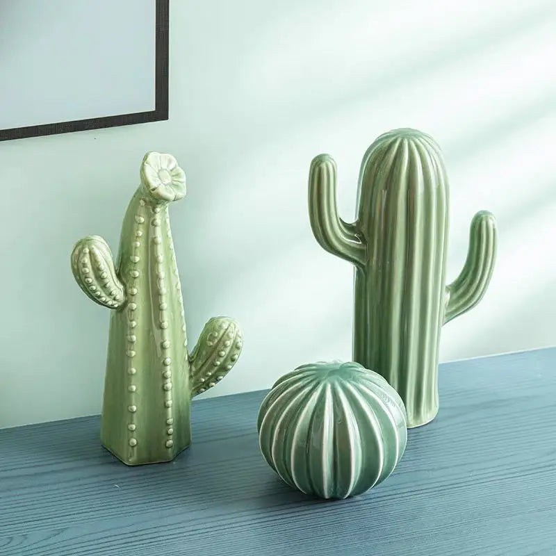 Handicrafts Simulation Cactus Ornaments Art Decorative Home Furnishings Photography Props Green Room Decor