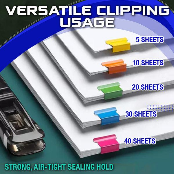 Staple-free Paper Binding Clip Kit