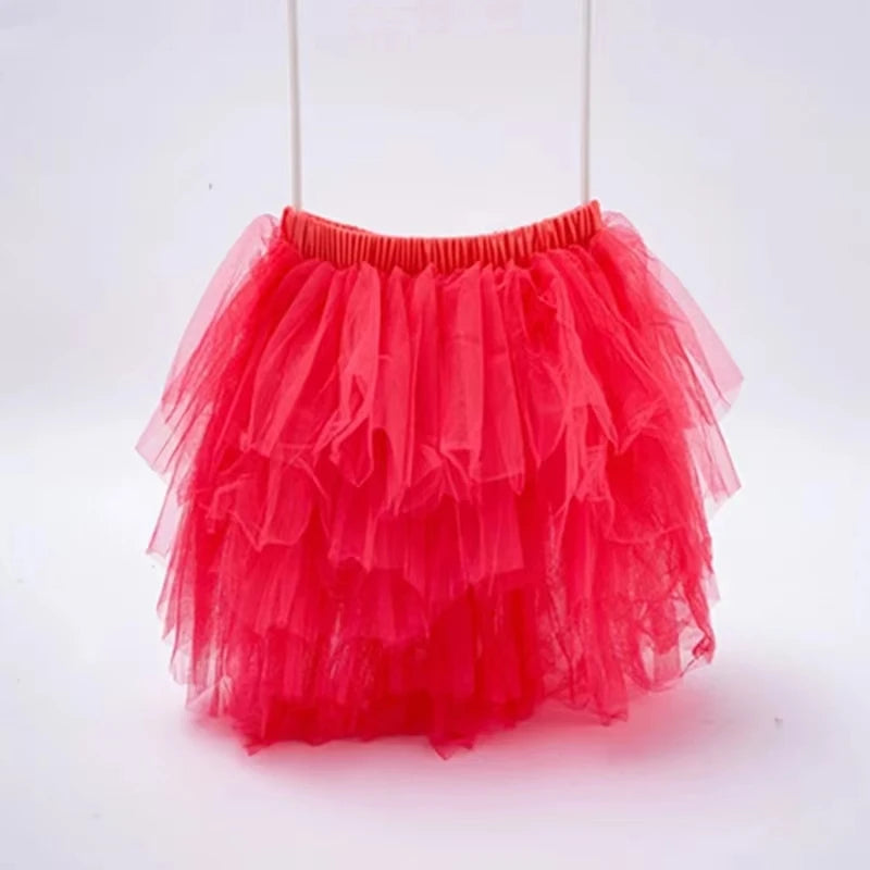 Fashion Girls Tutu Super Fluffy 6 Layers Petticoat Princess Ballet Dance Tutu Skirt Kids Cake Skirt Chritsmas Children Clothes