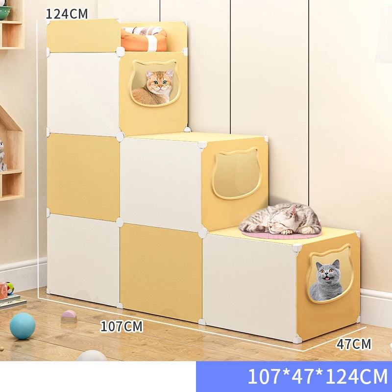 Cat Bed Detachable Cat Hiding House Comfortable Small Dog Nest Washable Cave Cats Beds Pet Supplies