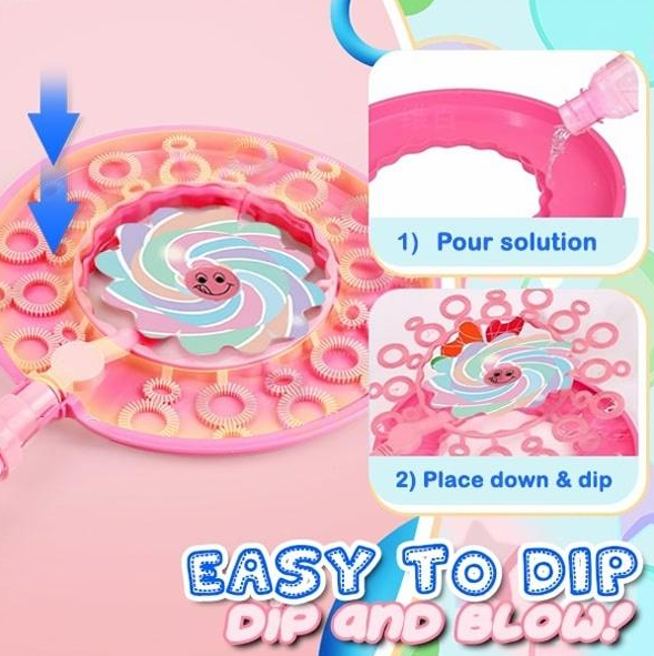 Fun Windmill Bubble Wand Set