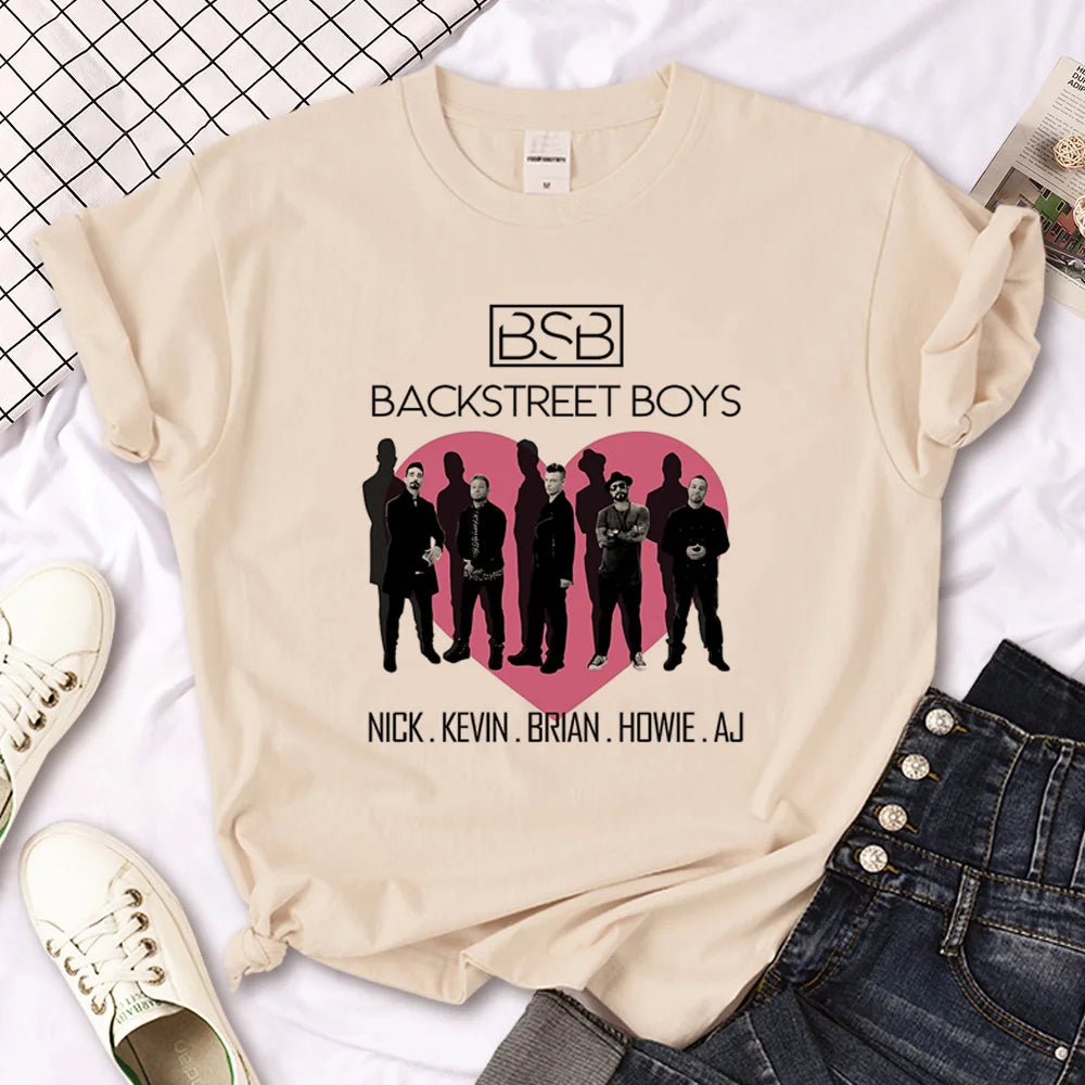 Backstreet Boys t-shirts women funny Tee girl graphic y2k harajuku clothing