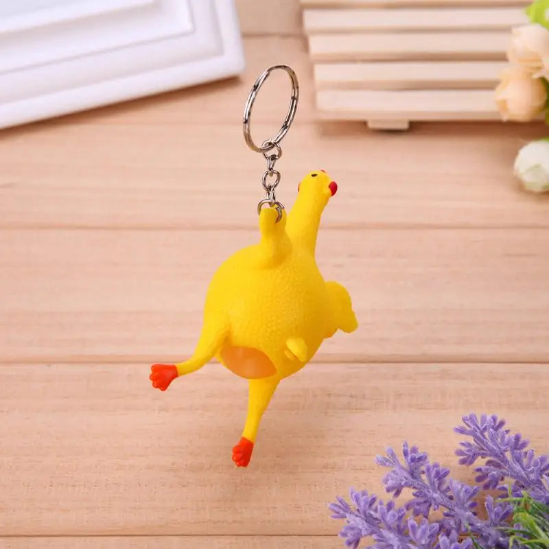 Stress Relief Toy for Children Audlt Chicken Egg Laying Hens Tricky Funny Gadgets Toys Squeeze Ball Party Gifts Favors