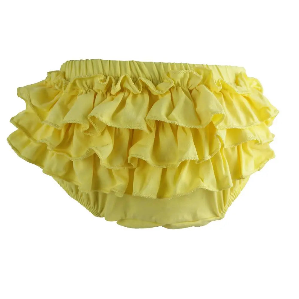 Baby Cotton Ruffle Bloomers shorts Cute Baby Diaper Cover Newborn Candy Shorts Toddler fashion Summer Soft Pants Ruffle Bloomers