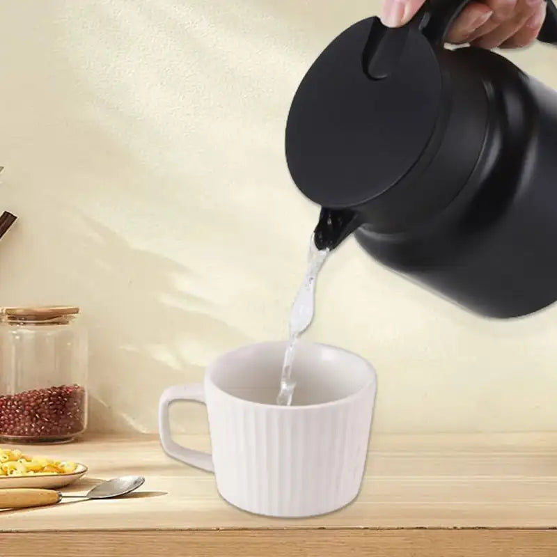 Insulated Pot Stainless Steel Tea Separation Thermos Pot Multifunction Kettle 800-1000ML Portable Handle Pot Insulated Pot